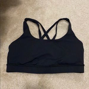 Lululemon black energy bra